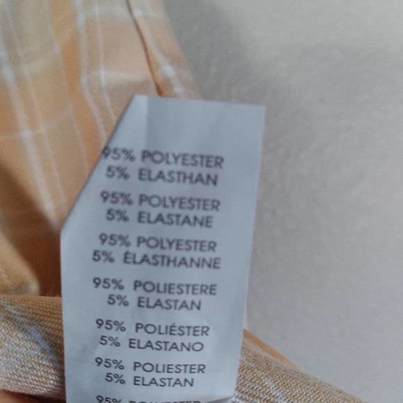 Heartbreak Coral Plaid Check Mini Skirt Size Medium - Picture 7 of 11